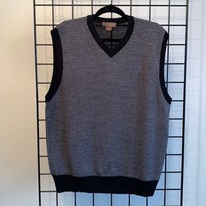 Sette Ponti Wool Sweater Vest - Black & Grey